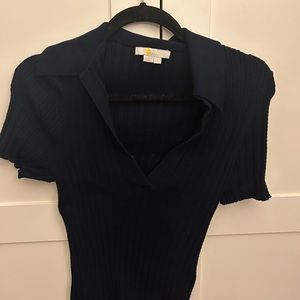 Like new, Boden navy cropped sweater L
